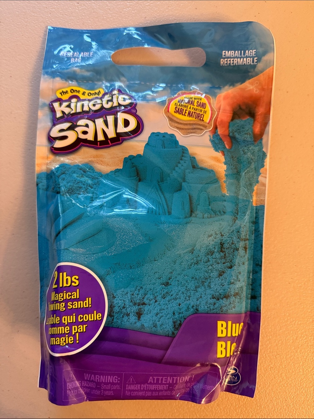 Kinetic Sand Kids Sensory Play - Blue 2 pounds Spin Master